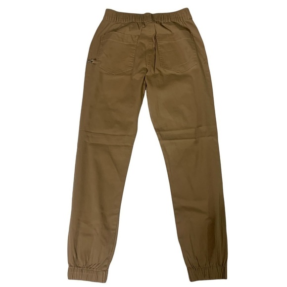 Refuge New With Tags *flaw*Tan Relaxed Utility Joggers Pants With Chain Large - Picture 2 of 13